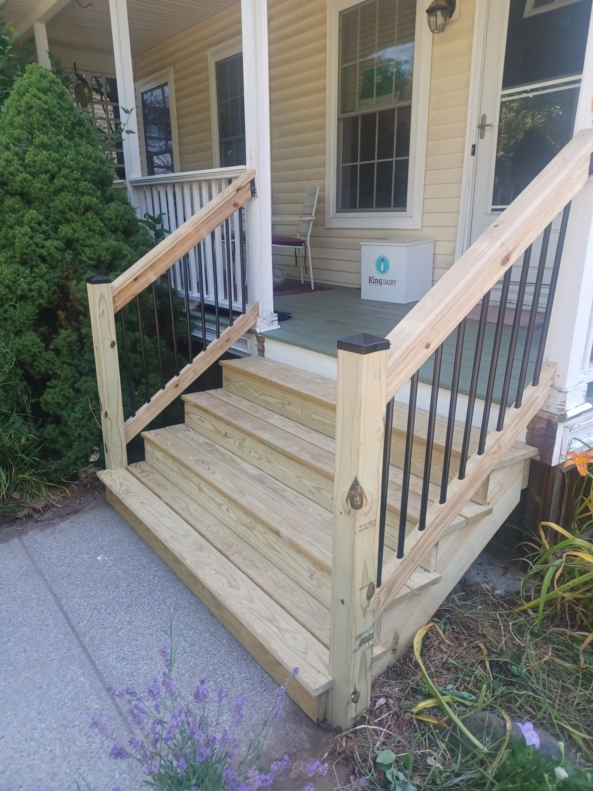 deck stair stringers and footings Rotterdam NY